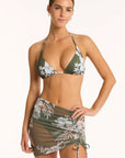 Sea Level - Aloha Drawstring Mini Mesh Skirt