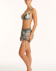 Sea Level - Aloha Drawstring Mini Mesh Skirt