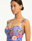 Sea Level - Blue Hawaii Twist Front Multifit OP