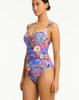 Sea Level - Blue Hawaii Twist Front Multifit OP