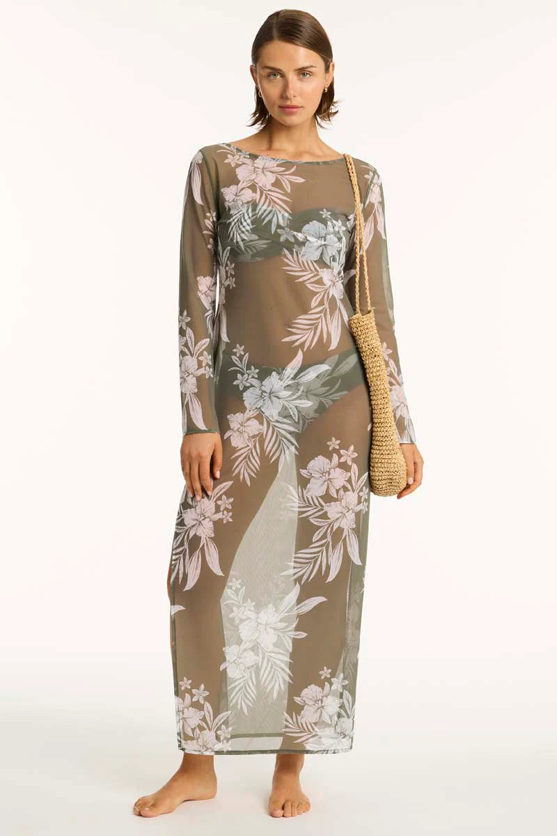 Sea Level - Aloha Mesh Long Dress