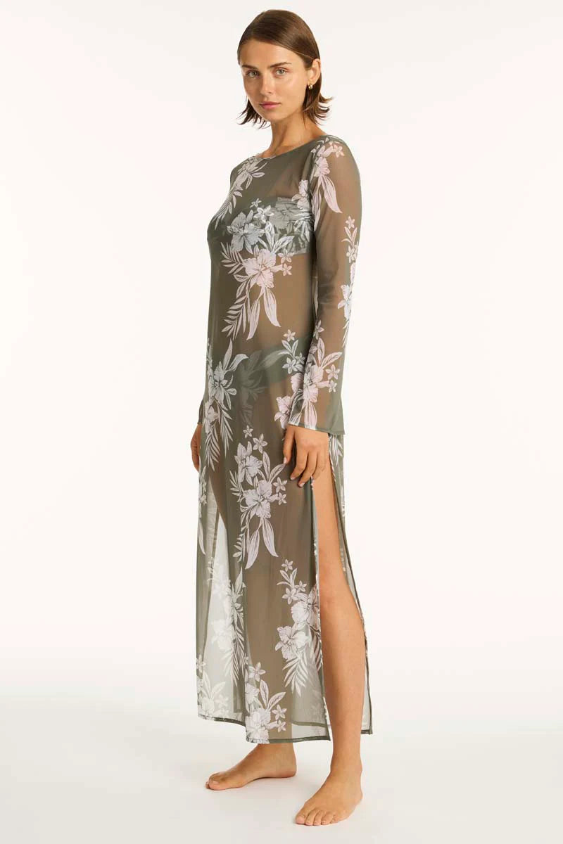 Sea Level - Aloha Mesh Long Dress