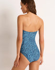 Monte & Lou - Mali Ruched Bandeau One Piece