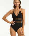 Sea Level - Drift Longline Halter One Piece