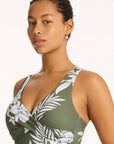 Sea Level - Aloha Cross Front One Piece