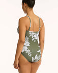 Sea Level - Aloha Tie Front DD/E One Piece