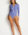 Sea Level - Solara Long Sleeved Surf Suit Blue