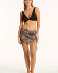 Sea Level - Congo Drawstring Mini Mesh Skirt