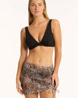 Sea Level - Congo Drawstring Mini Mesh Skirt