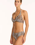 Sea Level - Congo Twist Front Multifit Halter Bra