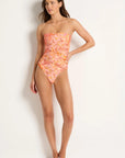 Monte & Lou - Harmony Spliced Frill Bandeau One Piece