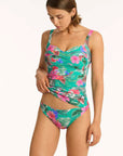 Sea Level - Pacifico Twist Front Multifit Singlet Top