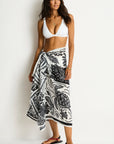 Sea Level - Jungle Lino Long Sarong Black