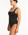 Sea Level - Essentials Square Neck One Piece