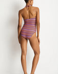 Sea Level - Tessera U Bar Bandeau One Piece Blue