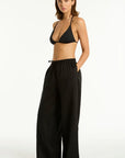 Sea Level - Shore Linen Palazzo Pant Black
