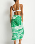 Sea Level - Jungle Lino Long Sarong Green