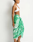 Sea Level - Jungle Lino Long Sarong Green