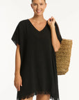 Sea Level - Sunset Kaftan in Black