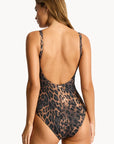 Sea Level - Savanna Longline Scoop Back One Piece Chocolate