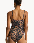 Sea Level - Savanna Twist Front Multifit One Piece Chocolate
