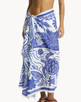 Sea Level - Jungle Lino Long Sarong Blue