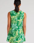 Poolside Paradiso - Tahiti V Button Up Dress - Leaf