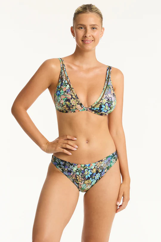 Sea Level - Wildflower Longline Tri Bra - Larx