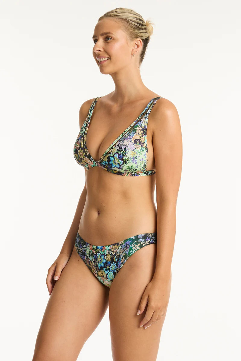 Sea Level - Wildflower Longline Tri Bra - Larx