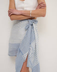 Larx - Blue Stripe Cotton Lightweight Sarong