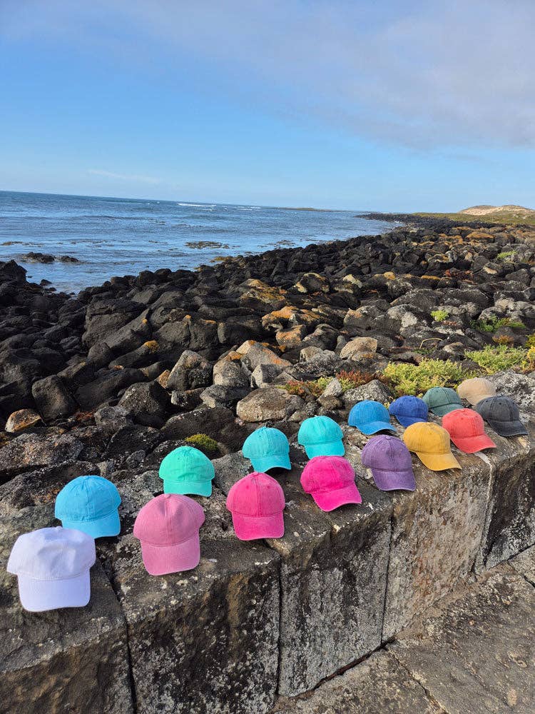 Vintage Washed Cap - 100% Cotton - Byron Bay - Lagoon