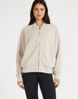 All Fenix - Soft Luxury Bomber Jacket Stone