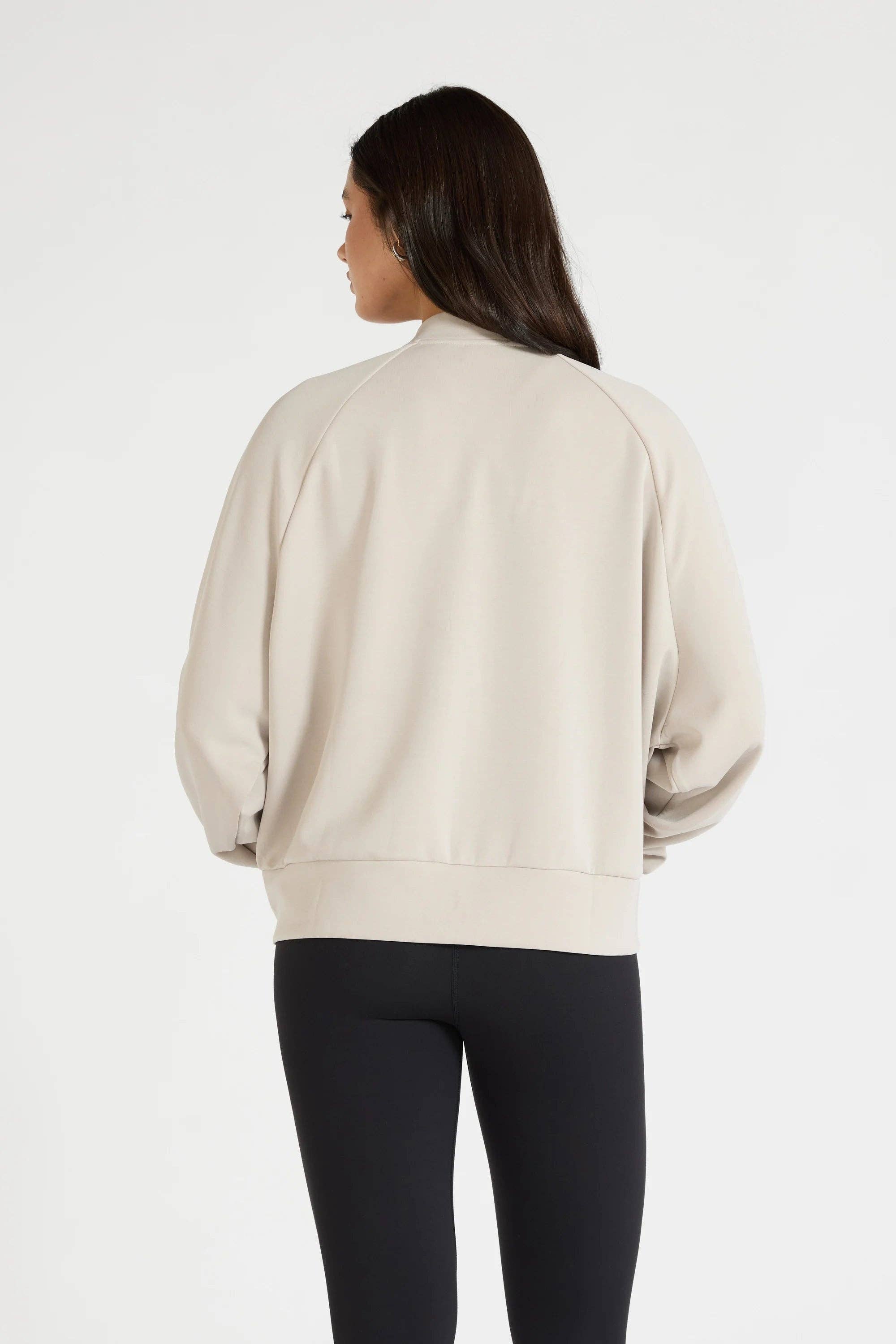All Fenix - Soft Luxury Bomber Jacket Stone