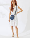 Vegan PU Leather Palm Springs Phone Bag - Navy