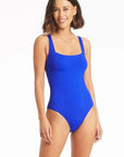 Sea Level - Essentials Square Neck One Piece