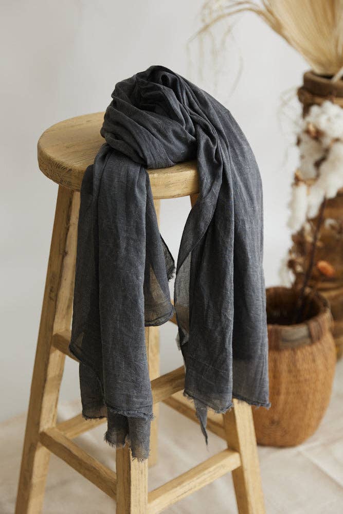Sarong / scarf - Charcoal Grey