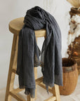 Sarong / scarf - Charcoal Grey