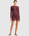 Bond-Eye - Bound Gisele 2.0 Mini Dress Rosewood Mesh