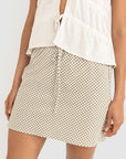 Rhythm - Lola Check Bias Cut Mini Skirt