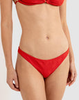 Rhythm - Leilani Low Rise Cheeky Pant Red