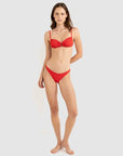 Rhythm - Leilani Low Rise Cheeky Pant Red