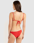 Rhythm - Leilani Low Rise Cheeky Pant Red