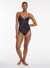 Load image into Gallery viewer, Jets - Midnight Tropical Moulded Underwire One Piece
