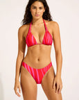 Seafolly - Coastline High Cut Pant Flame