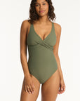 Sea Level - Spinnaker Cross  Front One Piece