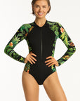 Sea Level - Lotus Long Sleeve One Piece