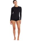 Zoggs - Long Sleeve Zip Sun Top Women Black