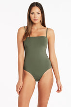 Load image into Gallery viewer, Sea Level - Essentials High Leg Bandeau One Piece

